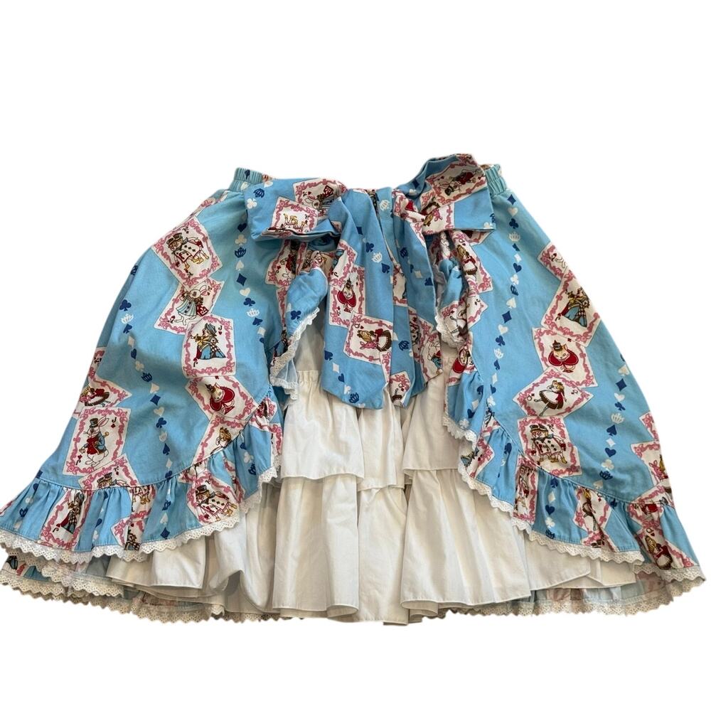 Body Line Sax Blue Alice in Wonderland Playing Card Trump Skirt Lolita Size F M